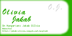 olivia jakab business card